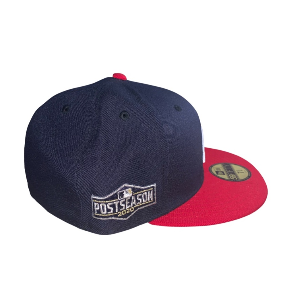 MLB New Era Atlanta Braves Fitted 2020 Postseason Sidepatch Size 7 3/4 - Picture 2 of 5